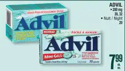 Jean Coutu ADVIL 200 mg Night 20 offer
