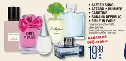 Jean Coutu ALFRED SUNG, AZZARO, HUMMER, CABOTINE, BANANA REPUBLIC, EMILY IN PARIS Selected fragrances and sizes offer