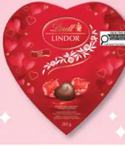 Jean Coutu LINDT Lindor Heart shaped box of chocolates offer