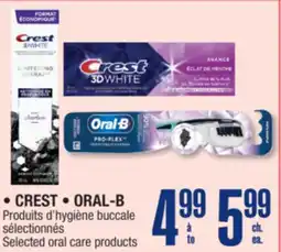 Jean Coutu CREST, ORAL-B Selected oral care products offer