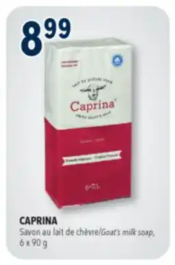 Familiprix Caprina goat milk soap original formula 6un offer