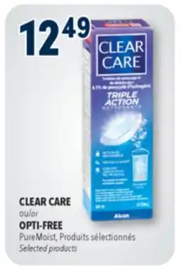 Familiprix CLEAR CARE ou OPTI-FREE Selected products offer