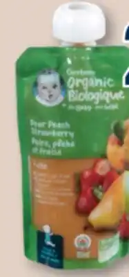 Familiprix GERBER Organic, Baby food, 128ml or Baby food beef and veggies, 160ml offer