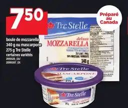 Maxi BOULE DE MOZZARELLA 340 G OU MASCARPONE 275 G TRE STELLE offer
