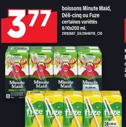 Maxi BOISSONS MINUTE MAID, DÉLI-CINQ OU FUZE, 8 offer