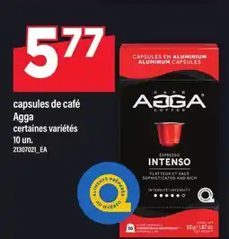 Maxi CAPSULES DE CAFÉ AGGA, 10 UN offer