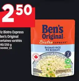 Maxi RIZ BISTRO EXPRESS BEN'S ORIGINAL, 240/250 G offer