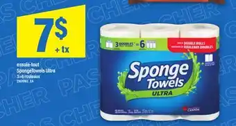 Maxi ESSUIE-TOUT SPONGETOWELS ULTRA, 3=6 ROULEAUX offer