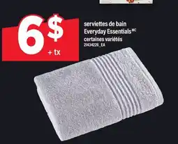 Maxi SERVIETTES DE BAIN EVERYDAY ESSENTIALSMC offer