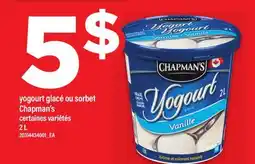 Maxi YOGOURT GLACÉ OU SORBET CHAPMAN'S offer