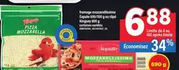 Maxi FROMAGE MOZZARELLISSIMA SAPUTO, 690/700 G OU RÂPÉ KINGSEY offer