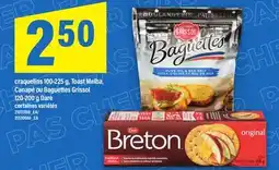 Maxi CRAQUELINS 100-225 G, TOAST MELBA, CANAPÉ OU BAGUETTES GRISSOL DARE, 120-200 G offer