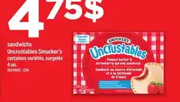 Maxi SANDWICHS UNCRUSTABLES SMUCKER'S offer