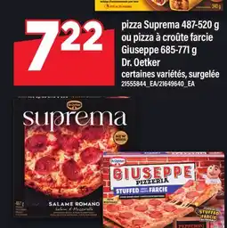 Maxi PIZZA SUPREMA, 487-520 G OU PIZZA À CROÛTE FARCIE GIUSEPPE, 685-771 G DR. OETKER offer