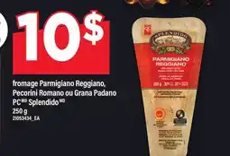 Maxi fromage Parmigiano Reggiano, Pecorini Romano ou Grana Padano PC Splendido offer