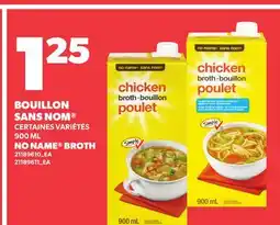 Provigo NO NAME BROTH offer
