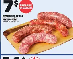 Provigo PORK SAUSAGES offer
