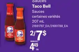 Provigo TACO BELL SAUCES offer
