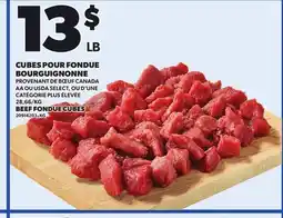 Provigo BEEF FONDUE CUBES offer