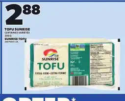 Provigo SUNRISE TOFU offer