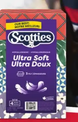 Provigo SCOTTIES ' ULTRA SOFT FACIAL TISSUE, 4 UN offer