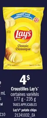 Provigo CROUSTILLES LAY'S, 177 g - 235 g offer