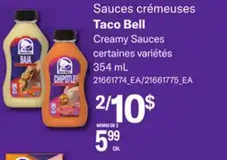 Provigo TACO BELL CREAMY SAUCES offer
