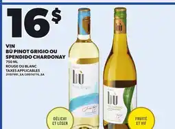 Provigo VIN BÙ PINOT GRIGIO OU SPENDIDO CHARDONAY offer