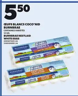 Provigo BURNBRAE NESTLAID WHITE EGGS, 12 UN offer