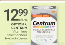 Proxim OPTION +, CENTRUM Selected vitamins offer