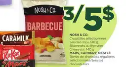 Proxim NOSH & CO. , MARS, CADBURY, NESTLÉ offer