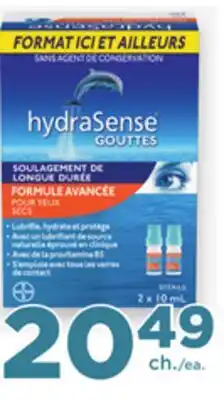 Proxim HYDRASENSE Selected eye drops offer