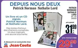 Jean Coutu Patrick Normand Nathalie Lord DC/CD offer