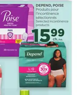 Proxim DEPEND, POISE Selected incontinence products offer
