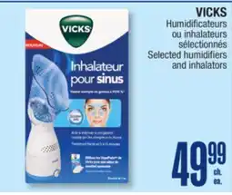 Jean Coutu VICKS Selected humidifiers and inhalators offer