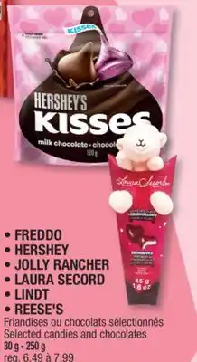 Jean Coutu FREDDO, HERSHEY, JOLLY RANCHER, LAURA SECORD, LINDT, REESE'S Selected candies and chocolates offer