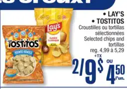 Jean Coutu LAY'S, TOSTITOS Selected chips and tortillas offer