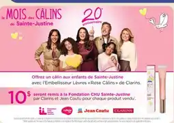 Jean Coutu Fondation CHU Sainte-Justine par Clarins offer