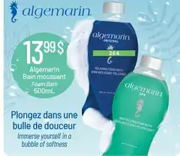 Jean Coutu ALGEMARIN Foam Bath offer