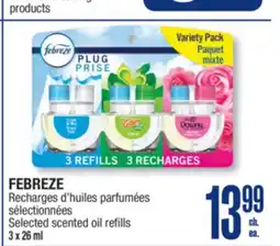 Jean Coutu FEBREZE Selected scented oil refills offer