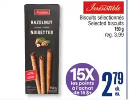 Jean Coutu IRRESISTIBLE Selected biscuits offer