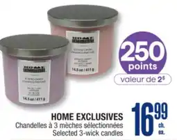 Jean Coutu HOME EXCLUSIVES Selected 3-wick candles offer