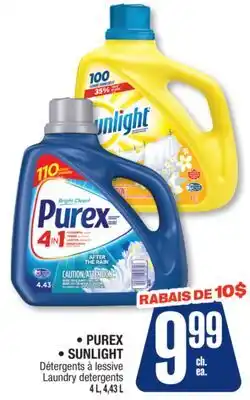 Jean Coutu PUREX, SUNLIGHT LAUNDRY DETERGENTS offer