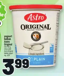 Metro YOGOURT BALKAN ASTRO ORIGINAL | ASTRO ORIGINAL BALKAN YOGURT offer