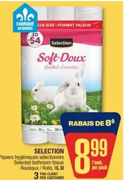 Jean Coutu SELECTION Selected bathroom tissue offer