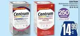 Jean Coutu CENTRUM Selected multivitamins offer