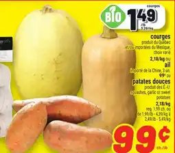 Metro COURGES | SQUASHES, GARLIC OR SWEET POTATOES offer