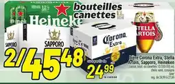 Metro BIÈRE CORONA EXTRA, STELLA ARTOIS, SAPPORO, HEINEKEN | BEER offer