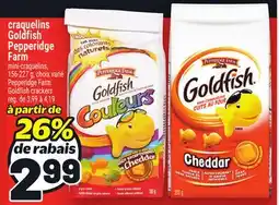 Metro CRAQUELINS GOLDFISH PEPPERIDGE FARM | PEPPERIDGE FARM GOLDFISH CRACKERS offer