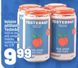 Metro BOISSON PÉTILLANTE YESTERDAY | YESTERDAY SPARKLING DRINK offer
